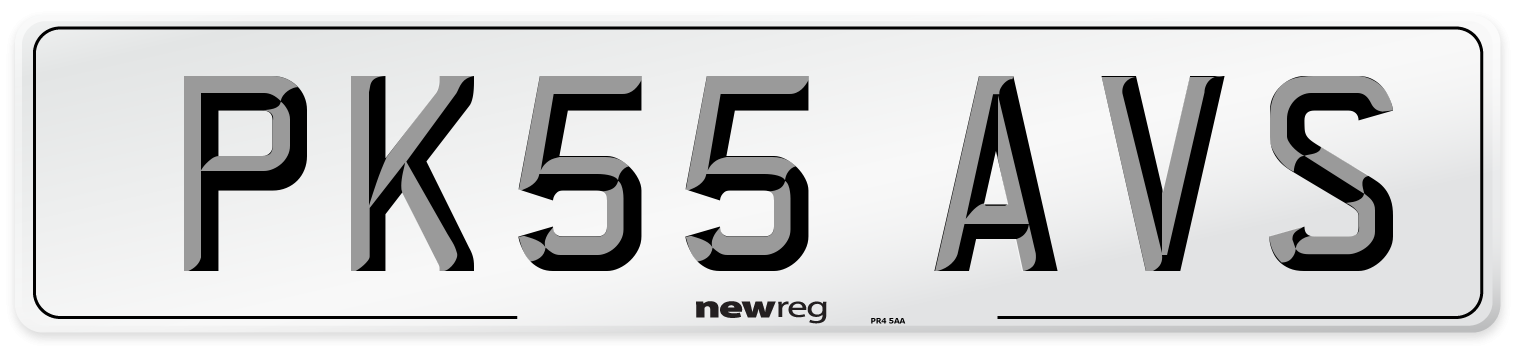 PK55 AVS Number Plate from New Reg